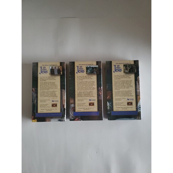 Readers Digest Presents The Dramatic Story Of Life After Jesus VHS New Lot Of 3 - Picture 2 of 3